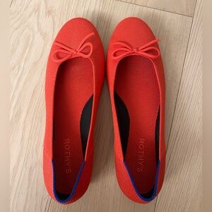 Rothy's The Ballet Flat in Glamour Red with Bow